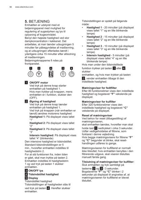 Electrolux EFL10965OX - TÃ©lÃ©charger FR manuel au format PDF (9434 Kb)