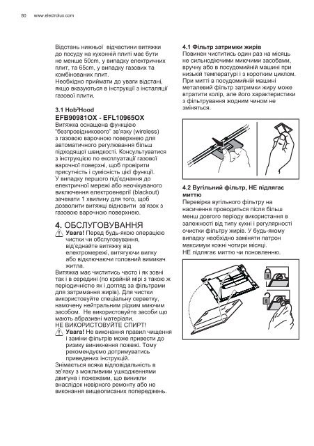 Electrolux EFL10965OX - TÃ©lÃ©charger FR manuel au format PDF (9434 Kb)