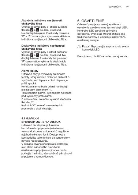 Electrolux EFL10965OX - TÃ©lÃ©charger FR manuel au format PDF (9434 Kb)