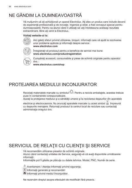 Electrolux EFL10965OX - TÃ©lÃ©charger FR manuel au format PDF (9434 Kb)