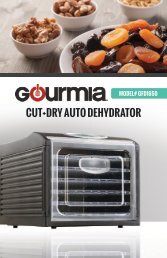 Food Dehydrators, Gourmia GFD1850 Food Dehydrator With Touch