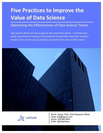 Five Practices to Improve the Value of Data Science