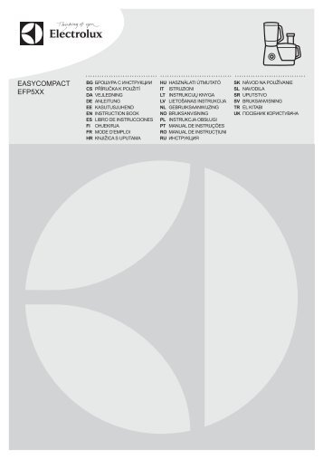 Electrolux Creative Collection EFP5300 - TÃ©lÃ©charger FR manuel au format PDF (9811 KB)