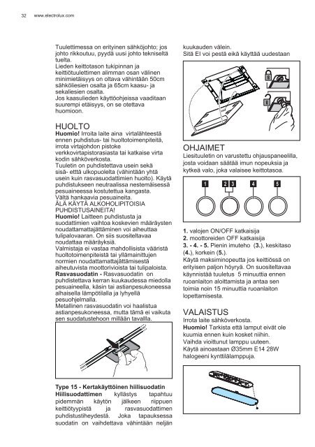 Electrolux EFC90465OW - TÃ©lÃ©charger FR manuel au format PDF (6442 Kb)