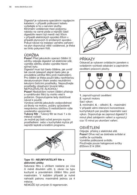 Electrolux EFC90465OW - TÃ©lÃ©charger FR manuel au format PDF (6442 Kb)