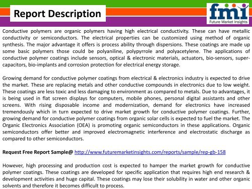 Conductive Polymer Coatings Market