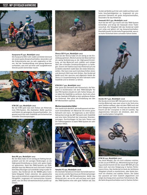 Motocross Enduro Ausgabe 11/2016