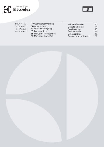 Electrolux EED14650OX - TÃ©lÃ©charger FR manuel au format PDF (13859 Kb)