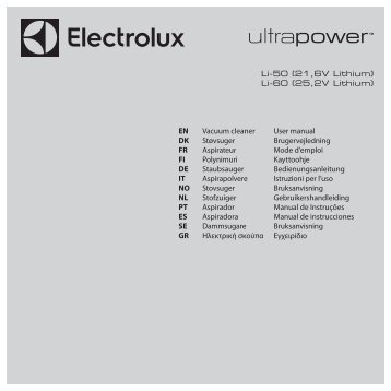 Electrolux UltraPower ZB5020 - TÃ©lÃ©charger FR manuel au format PDF (7451 Kb)