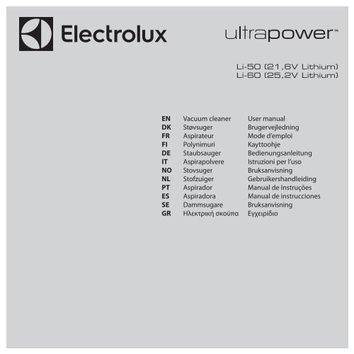 Electrolux UltraPower ZB5020 - TÃ©lÃ©charger FR manuel au format PDF (7451 Kb)