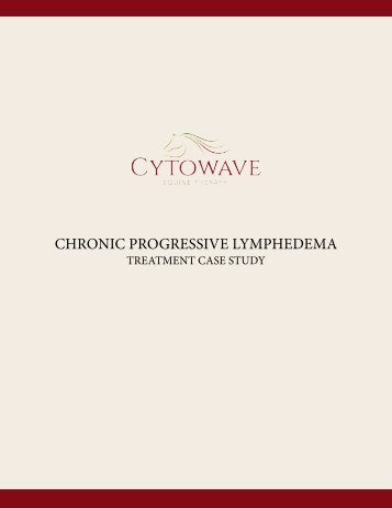 Chronic Progressive Lymphedema