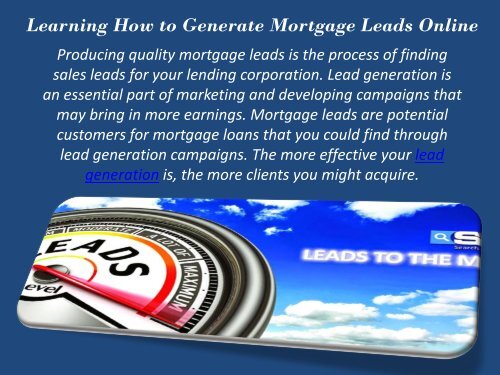 Mortgage Leads