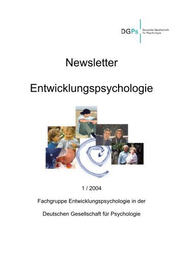 Newsletter Entwicklungspsychologie - DGPs