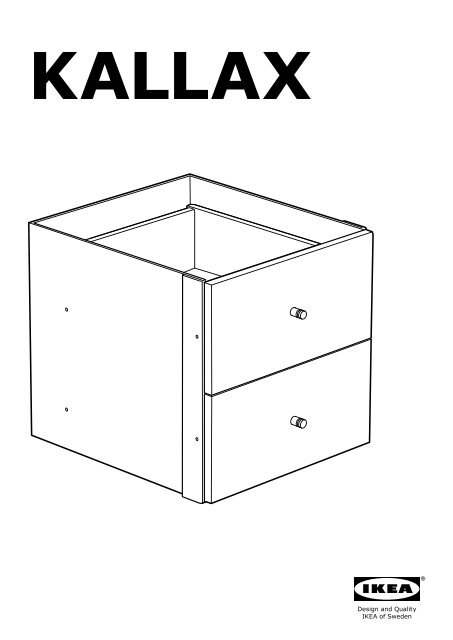 Ikea KALLAX - 70286650 - Assembly instructions