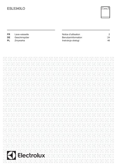 Electrolux ESL5340LO - TÃ©lÃ©charger FR manuel au format PDF (2054 Kb)
