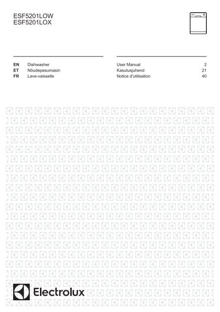 Electrolux ESF5201LOW - TÃ©lÃ©charger FR manuel au format PDF (1983 Kb)