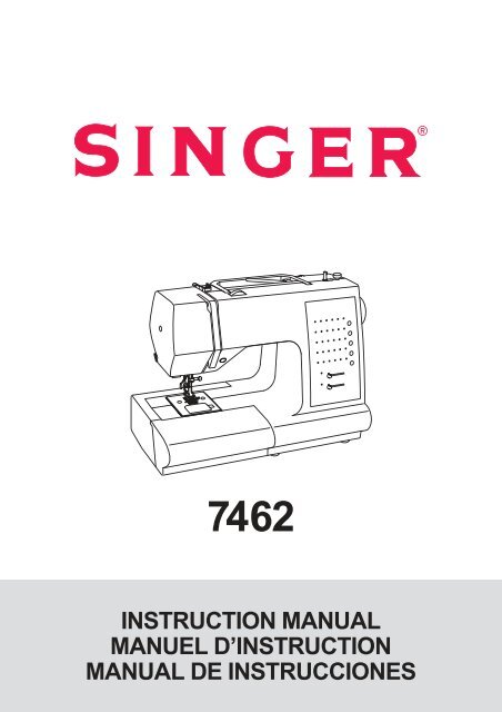 Singer 7462 - English, French, Spanish - User Manual