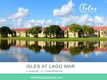 So Flo Real Estate Group Isles at Lago Mar en Sunrise