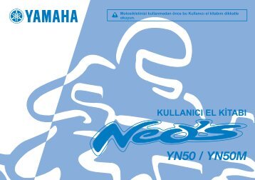 Yamaha NEO'S 50 4-ST - 2014 - Manuale d'Istruzioni TÃ¼rkÃ§e