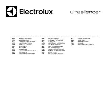 Electrolux UltraSilencer ZEN ZUSCLASS58 - TÃ©lÃ©charger FR manuel au format PDF (11889 Kb)