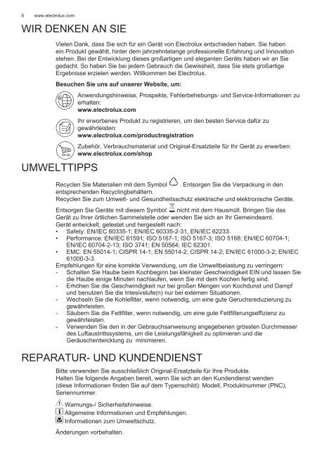 Electrolux EFC90464OX - TÃ©lÃ©charger FR manuel au format PDF (8986 Kb)