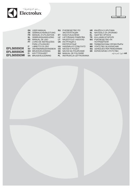 Electrolux EFL50555OK - TÃ©lÃ©charger FR manuel au format PDF (9759 Kb)