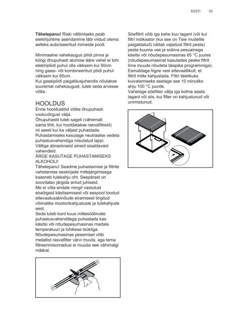 Electrolux EFL50555OK - TÃ©lÃ©charger FR manuel au format PDF (9759 Kb)