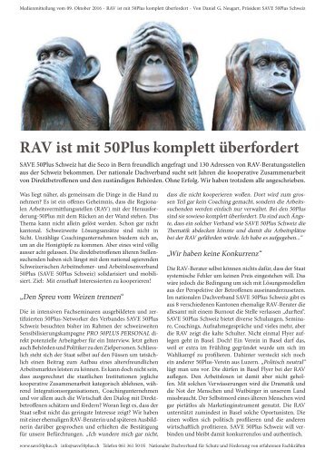 RAV mit 50Plus komplett überfordert 09.10.16