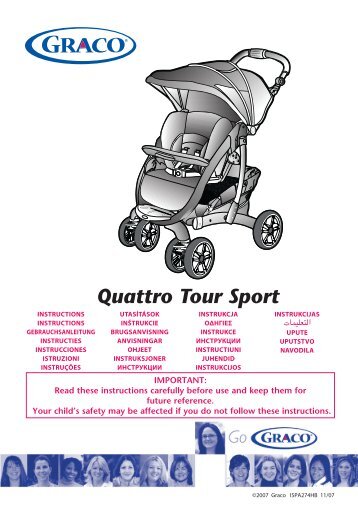 Graco QUATTRO TOUR SPORT - QUATTRO TOUR SPORT mode d'emploi