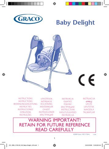 Graco BABY DELIGHT - BABY DELIGHT mode d'emploi