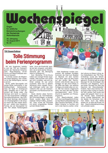 01TitelHoHa33_11 (Page 1) - in der Gemeinde Hohenhameln