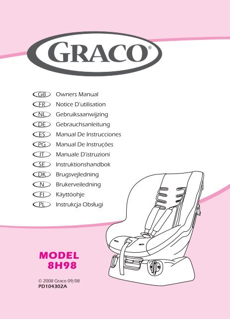Graco Junior Mini Mode D Emploi - Graco Junior Mini Car Seat Manual
