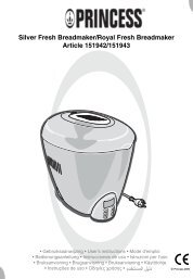 Princess Silver Fresh Bread Maker - 151942 - 151942_Manual.pdf