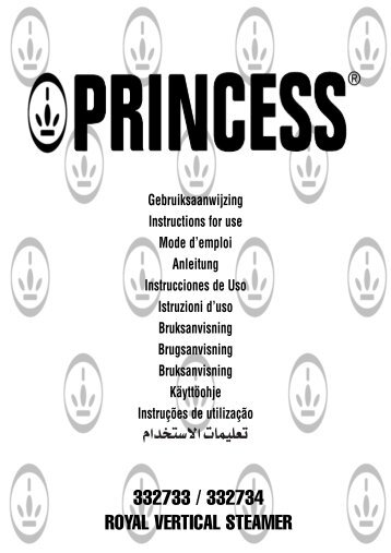 Princess Vertical Steamer - 332733 - 332733_Manual.pdf