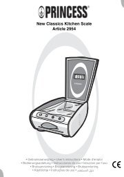 Princess New Classics Kitchen Scale - 492954 - 492954_Manual.pdf