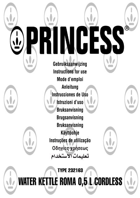 Princess Waterkettle Roma - 232163 - 232163_Manual.pdf