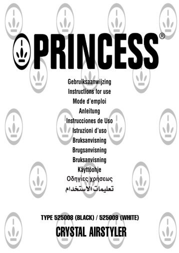 Princess Beauty Hairdryer Perfume Bottle - 505008 - 505008_Manual.pdf