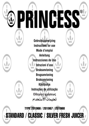 Princess Fresh Juicer - 201966 - 201966_Manual.pdf