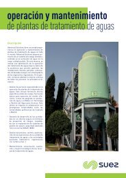 Ficha - Operacion y mantenimiento de plantas de tratamiento de aguas SUEZ