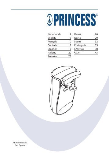 Princess Can Opener - 493041 - 493041_Manual.pdf