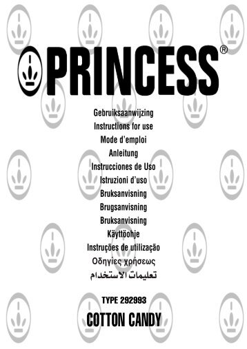 Princess 292993 Cotton Candy [UK] - 292993 - 292993_Manual.pdf