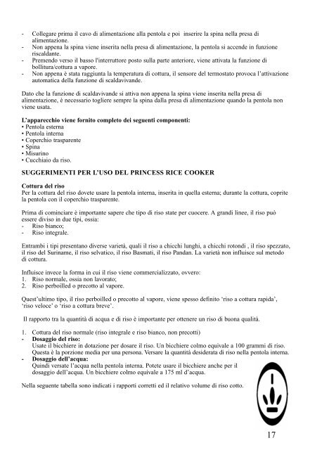 Princess Royal Rice Cooker - 271919 - 271919_Manual.pdf