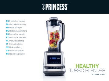 Princess Frullatore Turbo Healthy - 219000 - 01.219000.01.001_User_Manual.pdf