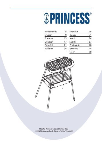 Princess Classic Electric BBQ - 112245 - 112245_Manual.pdf