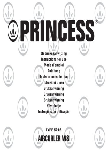 Princess White Satin Aircurler - 525212 - 525212_Manual.pdf