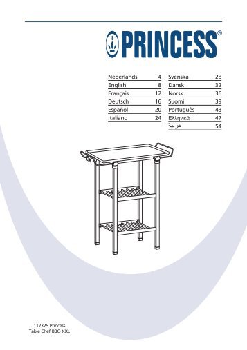 Princess Table Chef BBQ XXL - 112325 - 112325_Manual.pdf