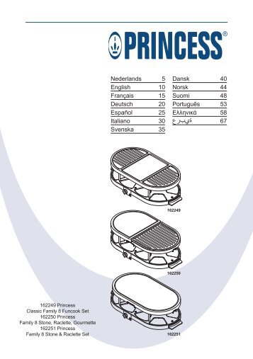 Princess Family 8 Funcook Set - 162249 - 162249_Manual.pdf