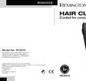 Remington HC5015 - HC5015 mode d'emploi