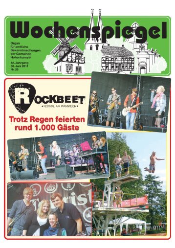 Ausgabe 26/2011 - in der Gemeinde Hohenhameln