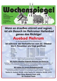 Ausgabe 42/2012 - in der Gemeinde Hohenhameln